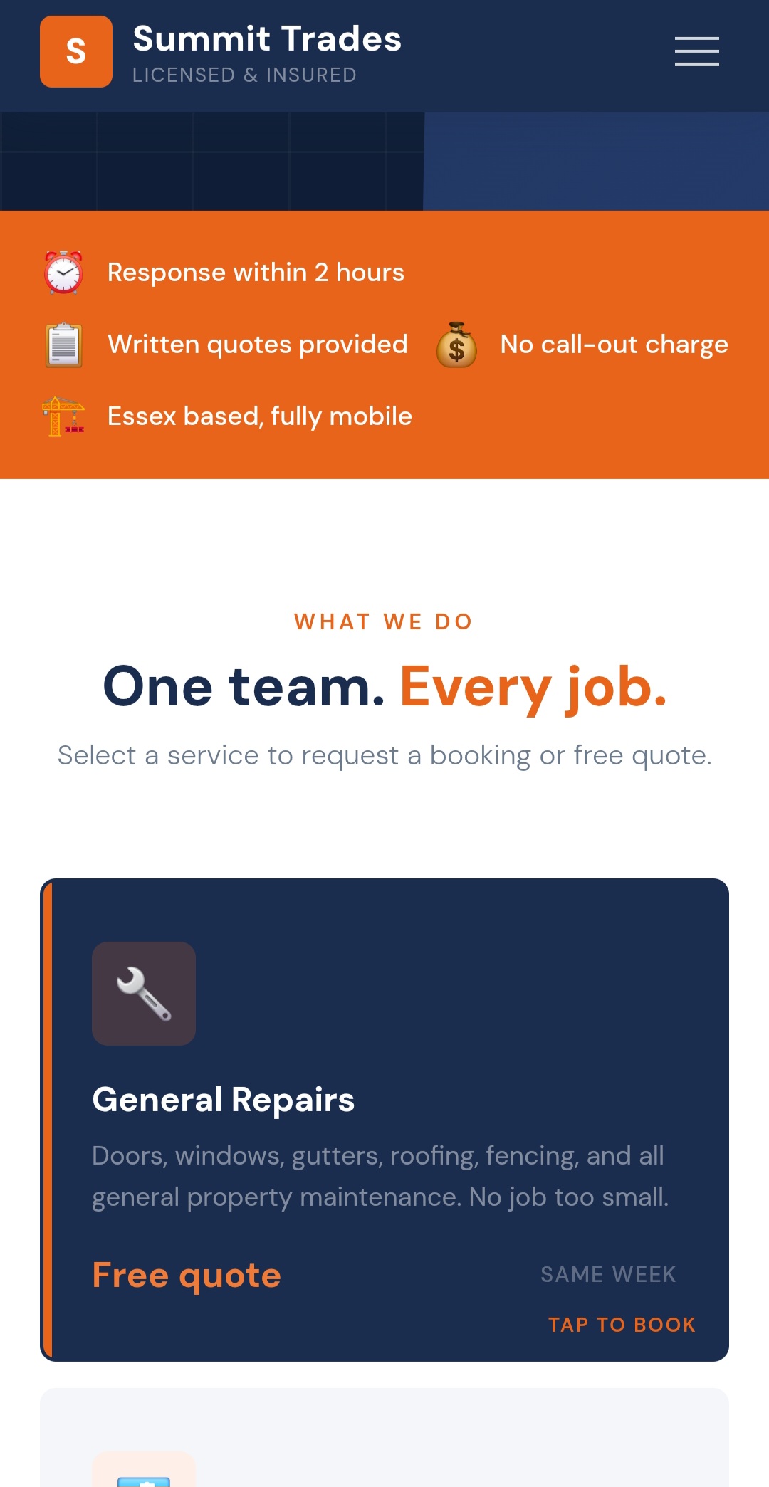 Summit Trades services